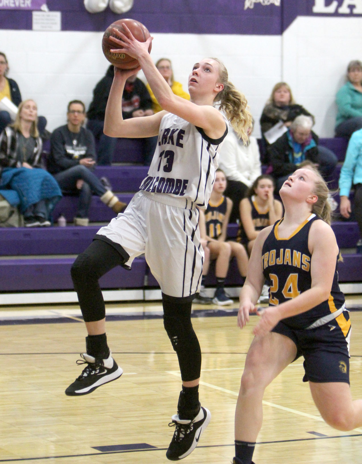 New Auburn at Lake Holcombe girls basketball 12-13-19